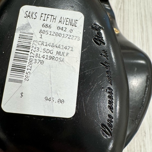 Dolce and Gabbana Vernice Patent Stiletto Mule Sandals - Picture 12 of 12